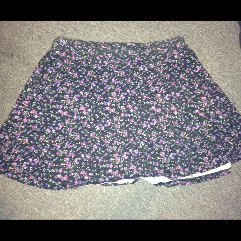 Charlotte Russe Floral Print Skirt